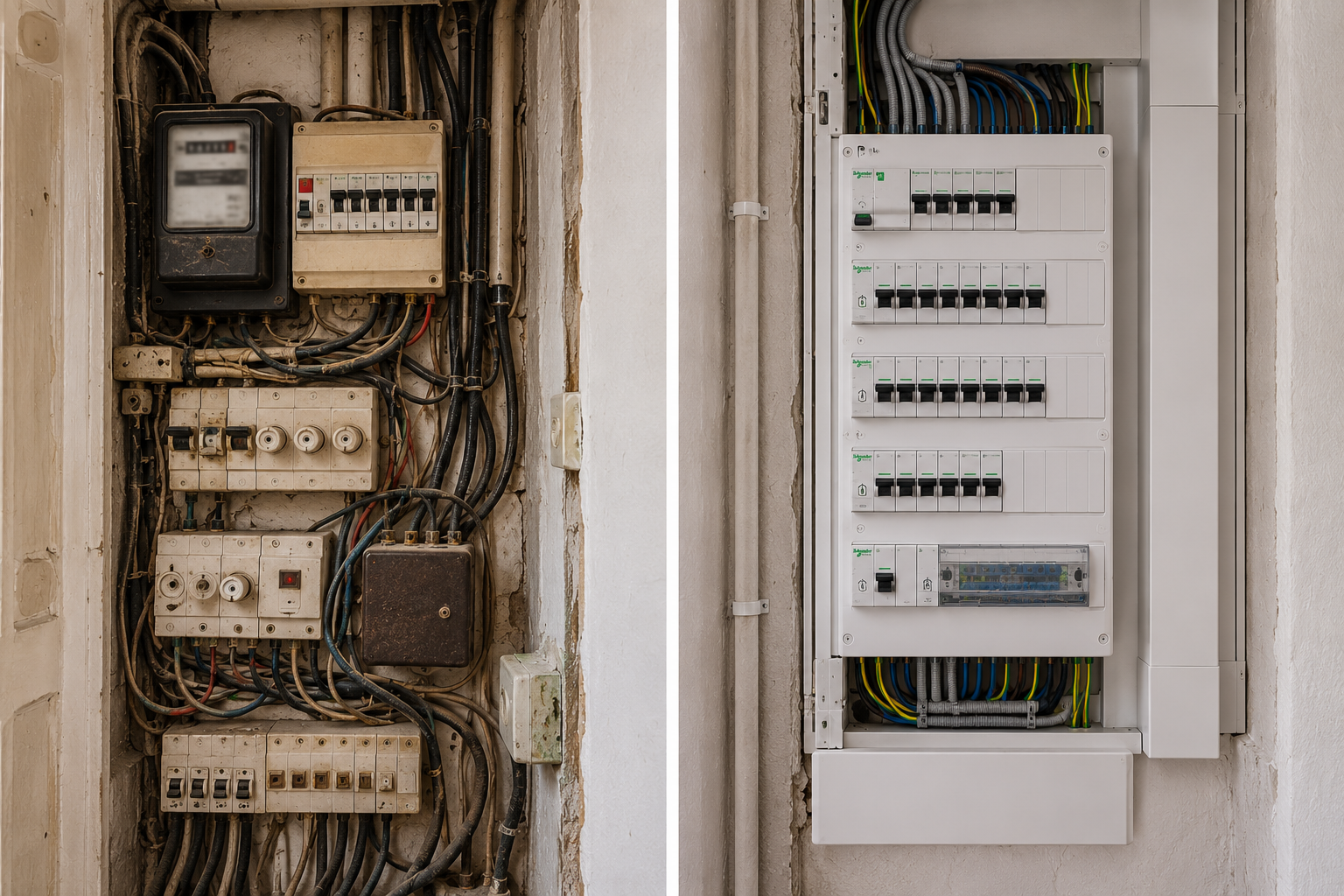 Rénovation électrique à Lyon — chantier LBEG